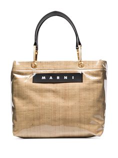 Marni сумка-тоут среднего размера с логотипом