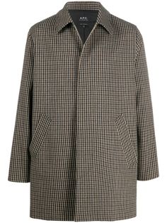A.P.C. клетчатый тренч Flynn