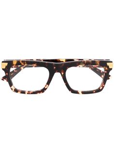 Bottega Veneta Eyewear очки в прямоугольной оправе