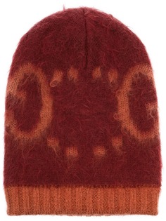 Gucci шапка бини вязки интарсия с логотипом GG