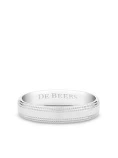 De Beers кольцо с гравировкой логотипа