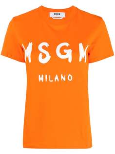 MSGM футболка с логотипом