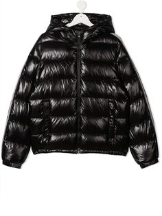 Moncler Kids пуховик с капюшоном