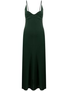 Jil Sander длинное приталенное платье