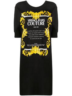 Versace Jeans Couture платье-футболка с логотипом