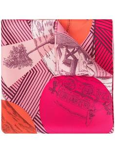 Hermès платок Jeu Des Omnibus et Dames Blanch