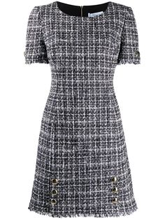 Blumarine твидовое платье-трапеция