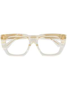 Bottega Veneta Eyewear очки в прозрачной квадратной оправе