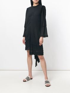 Chloé асимметричное платье с оборкой
