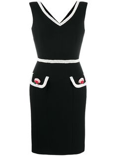 Moschino платье с вышивкой