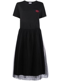 RedValentino платье миди с юбкой из тюля