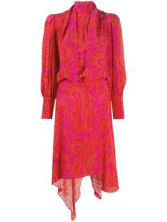 Zadig&Voltaire платье асимметричного кроя с узором пейсли