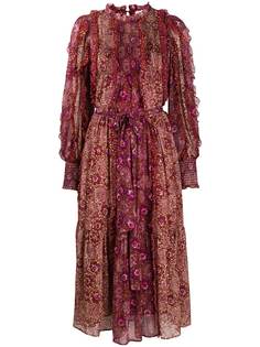 Ulla Johnson платье Claret в технике пэчворк