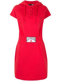 Love Moschino платье Boxing с капюшоном