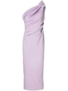 Rachel Gilbert платье на одно плечо со сборками