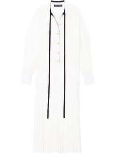Proenza Schouler плиссированное платье с длинными рукавами