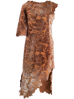 Acne Studios бархатное платье с цветочным узором