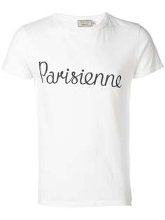 Maison Kitsuné футболка с принтом Parisienne
