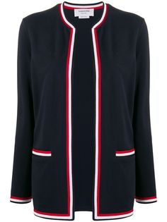 Thom Browne кардиган без застежки с полосками RWB