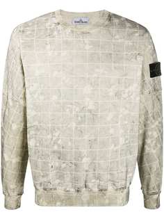 Stone Island толстовка с нашивкой и круглым вырезом