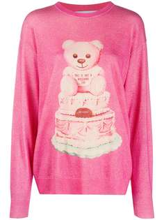 Moschino джемпер с принтом Cake Teddy