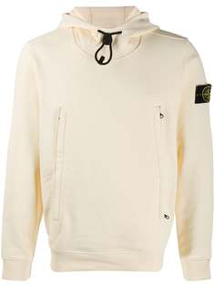 Stone Island худи с кулиской и нашивкой-логотипом