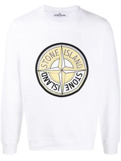 Stone Island толстовка с нашивкой-логотипом