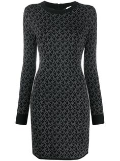Michael Michael Kors платье вязки интарсия с логотипом