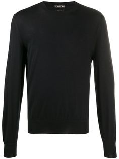 Tom Ford джемпер узкого кроя с круглым вырезом
