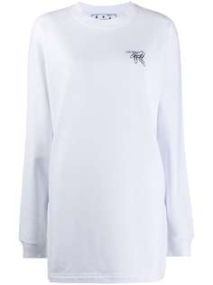 Off-White платье-толстовка с логотипом