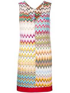 Missoni приталенное платье мини с узором