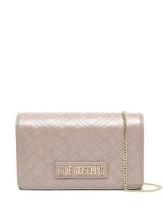 Love Moschino стеганая сумка с логотипом