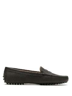 Tods фактурные мокасины Tod`S