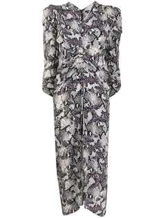 Isabel Marant платье миди со змеиным принтом