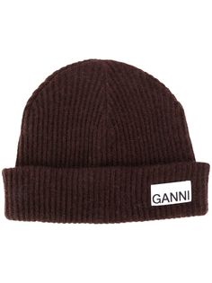 GANNI шапка в рубчик