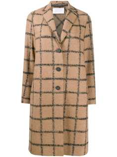 Harris Wharf London пальто в клетку Windowpane