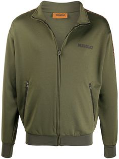 Missoni толстовка на молнии с узором шеврон