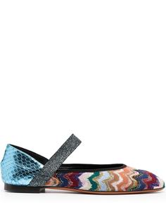 Missoni балетки с узором зигзаг