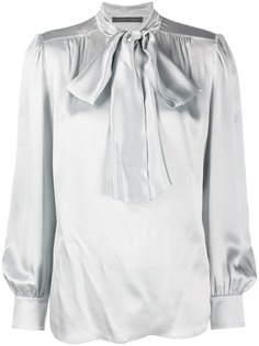 Alberta Ferretti рубашка с завязками на воротнике