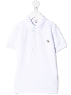 Paul Smith Junior рубашка-поло с нашивкой-логотипом