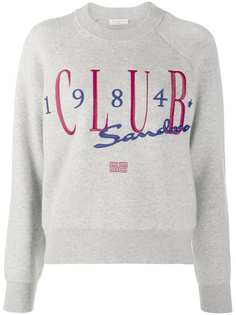 Sandro Paris джемпер Club 1984 с вышивкой