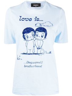 Dsquared2 футболка с принтом Love Is