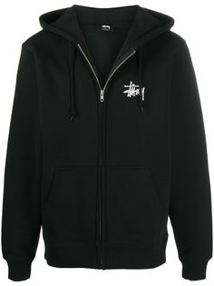 Stussy худи на молнии с логотипом