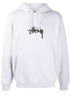 Stussy худи с вышитым логотипом