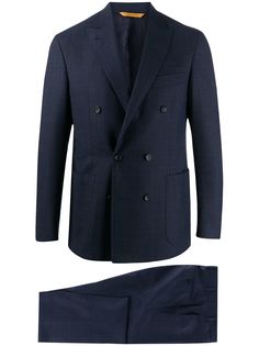 Canali костюм с двубортным пиджаком