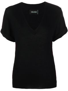 Zadig&Voltaire футболка с глубоким V-образным вырезом