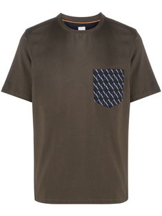 Paul Smith футболка с накладным карманом и короткими рукавами