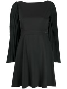 Blumarine платье мини с плиссированными рукавами