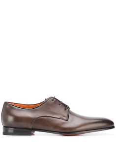 Santoni туфли на шнуровке