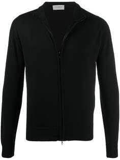 John Smedley кардиган с косым воротником